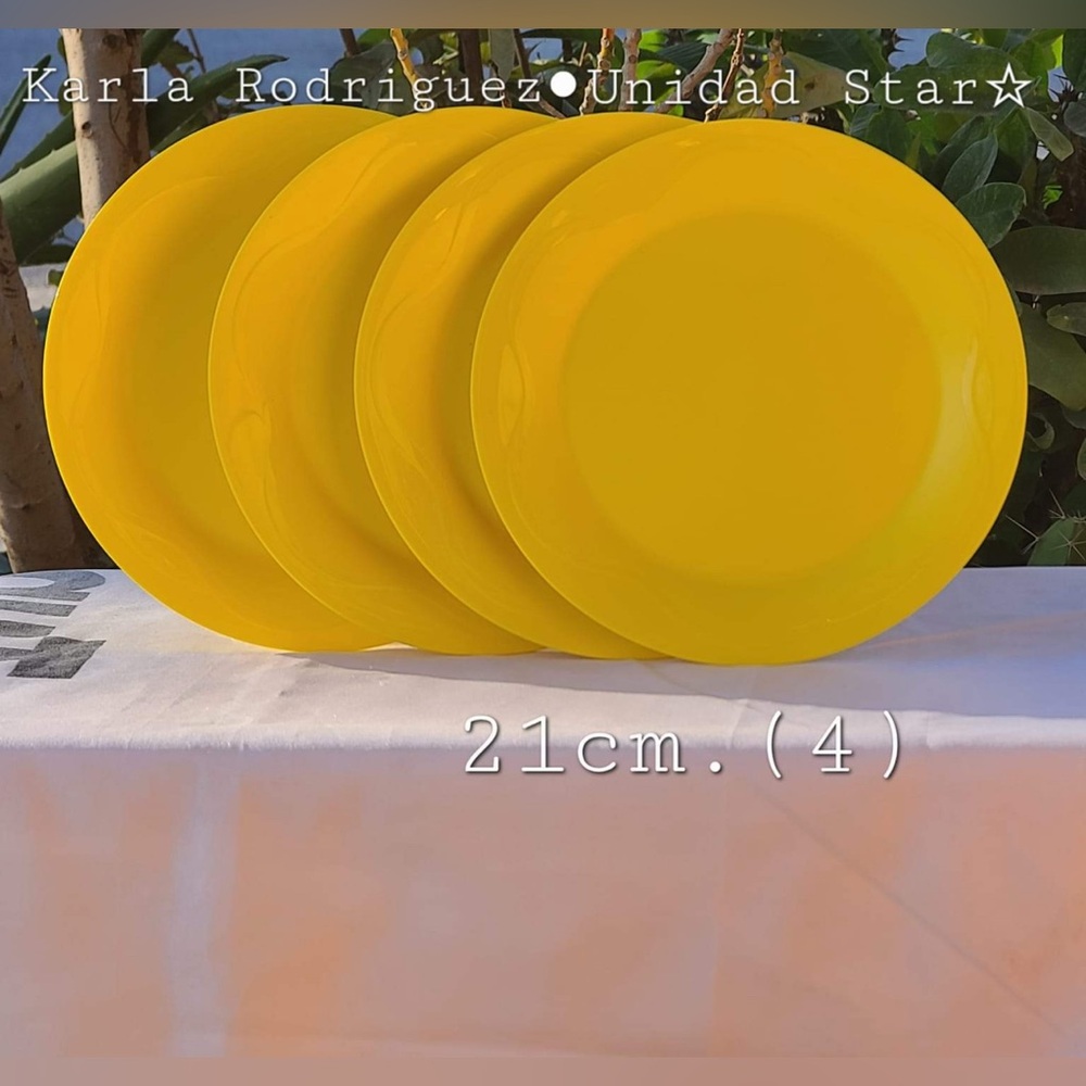 Tupperware Open House Set Of 4 Dessert Plates
